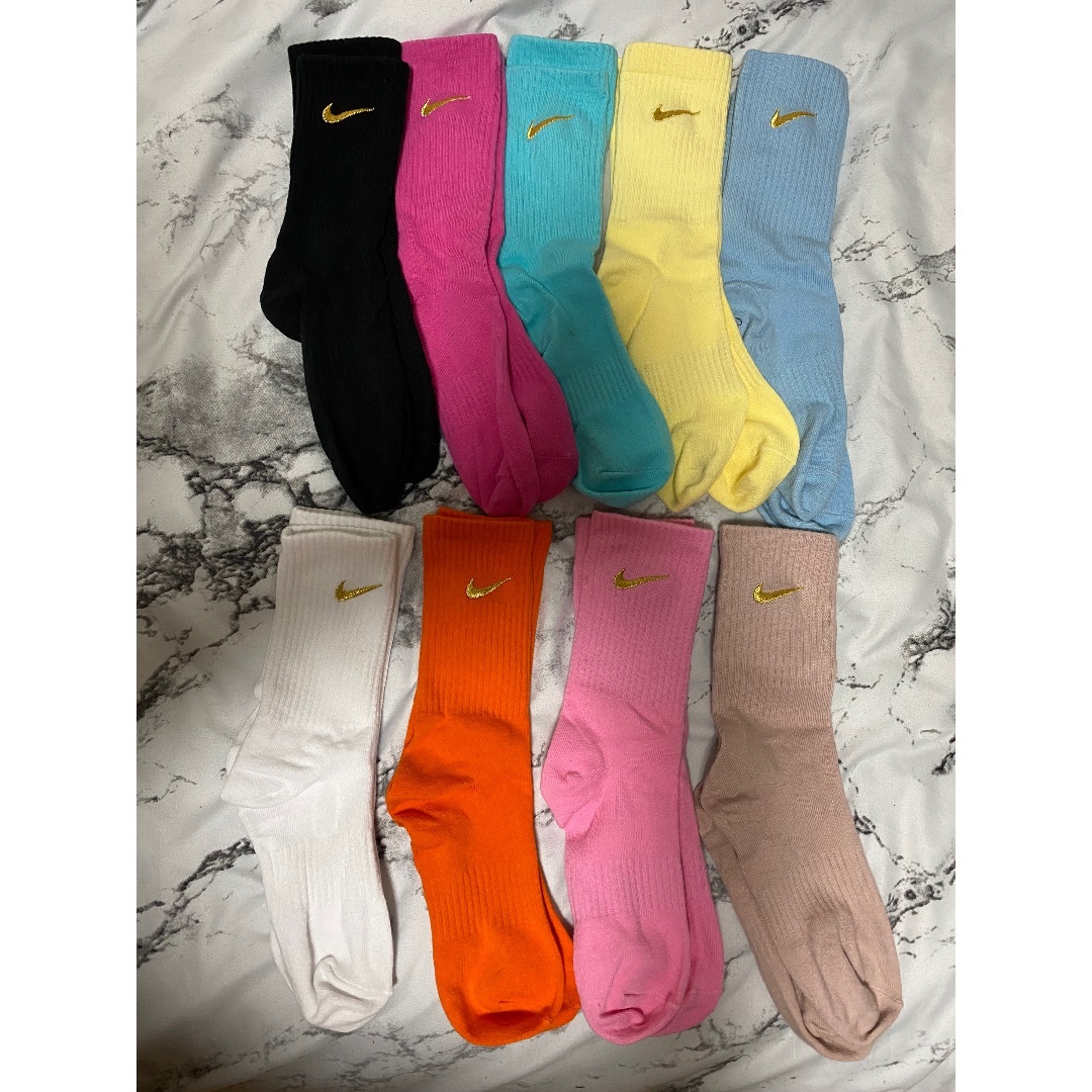 22〜24】ナイキ Nike ロゴフラワーソックス 本物 9足セット