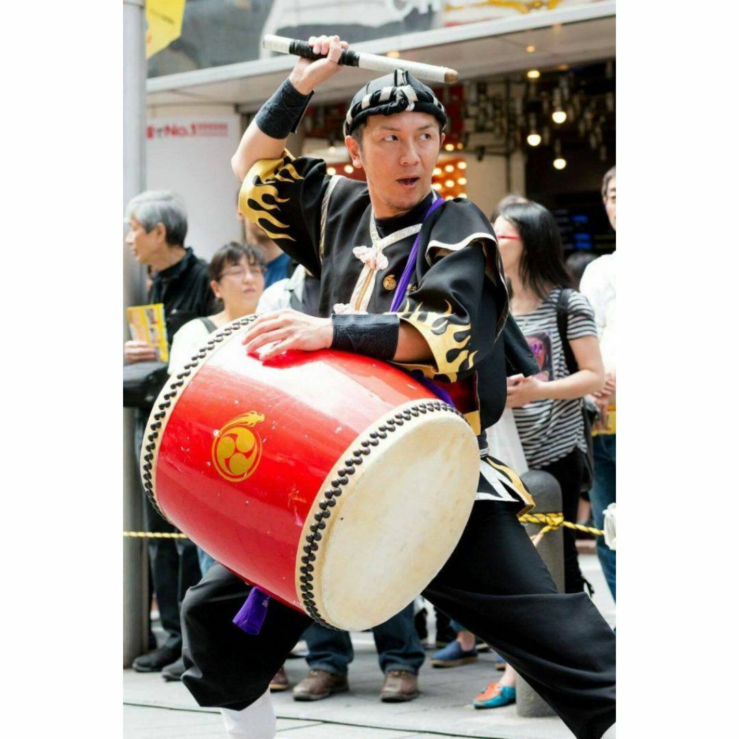 ☆限定N(送料無料)14.980円 Nエイサー大太鼓24cm*31cm 撥付きの通販 by