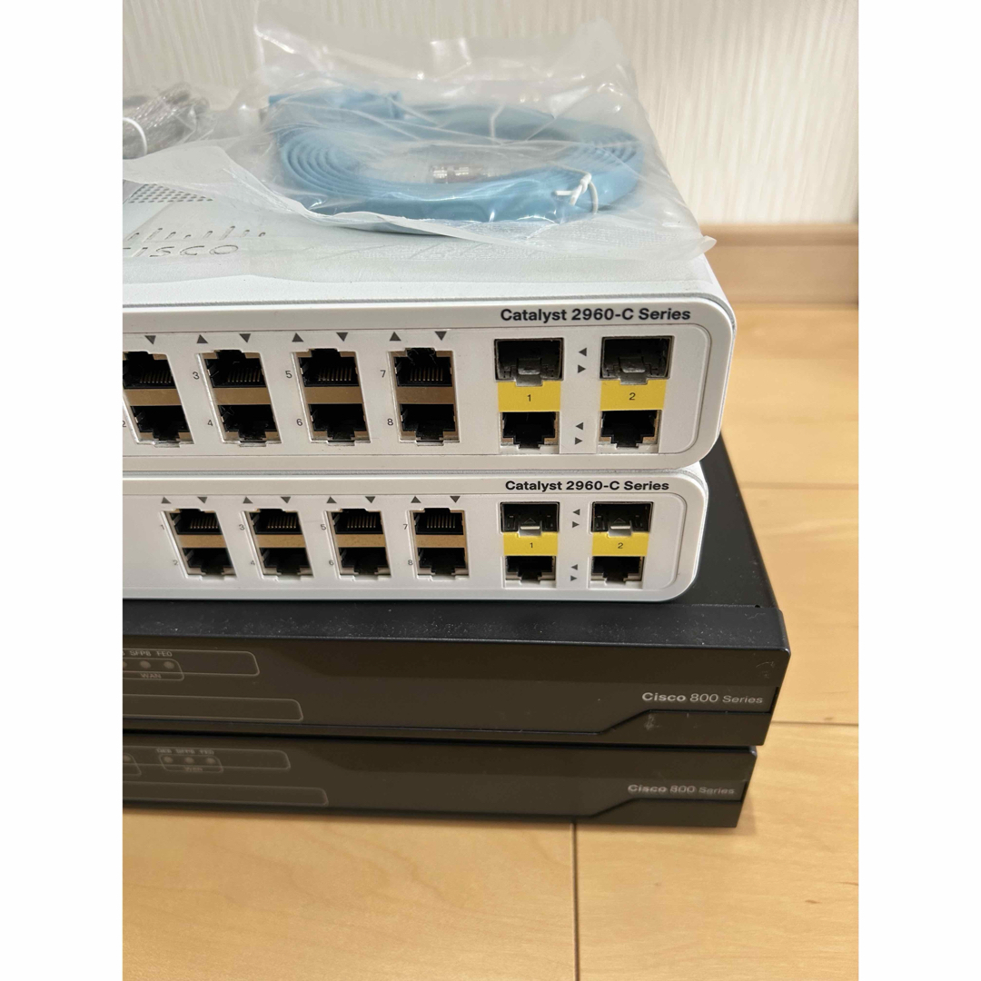 CISCO - 【CCNA、CCNP】静音セット 4台セットCisco 891FJ、2960の通販