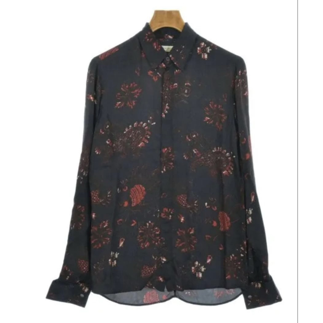 DRIES VAN NOTEN 15-16AW シルク総柄シャツ