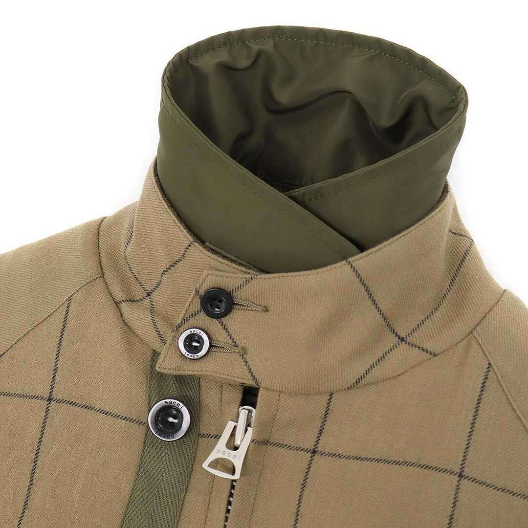 sacai - sacai サカイ 24AW Windowpane Blouson ジップアップ