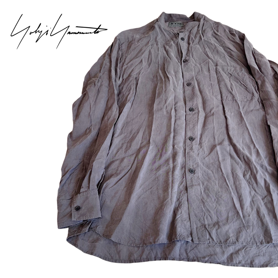 ☆YOHJI YAMAMOTO S'YTE オーバーサイズ バンドカラーシャツ