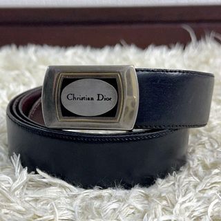 PRADA - プラダ サフィアーノ レザー 三角ロゴ バックル ベルト 36/90
