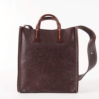 genten - 【2点セット♪】ゲンテン レザートートバッグ ブラウン 工具