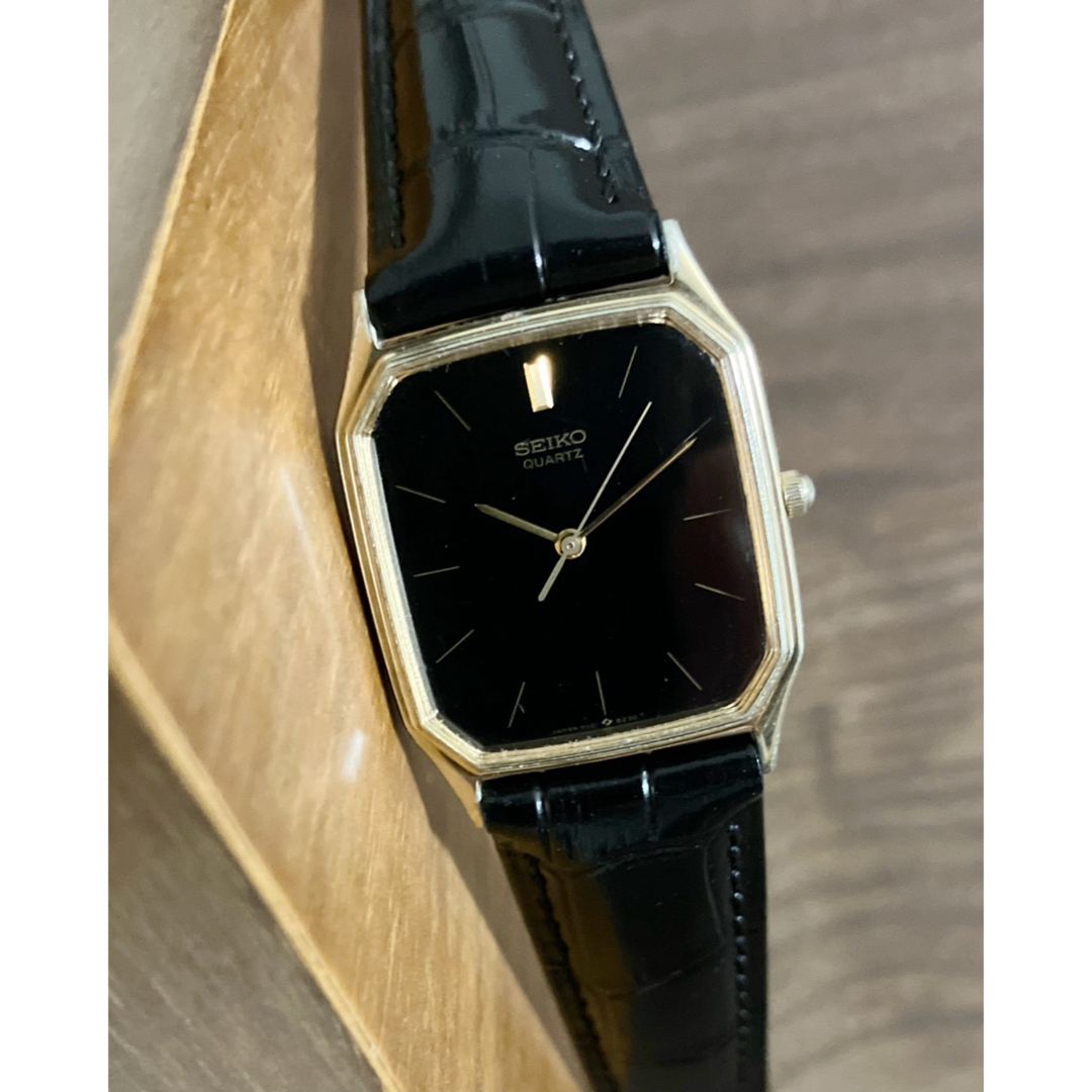SEIKO - セイコー タンク メンズ 腕時計 稼働品 新品革ベルト 電池交換