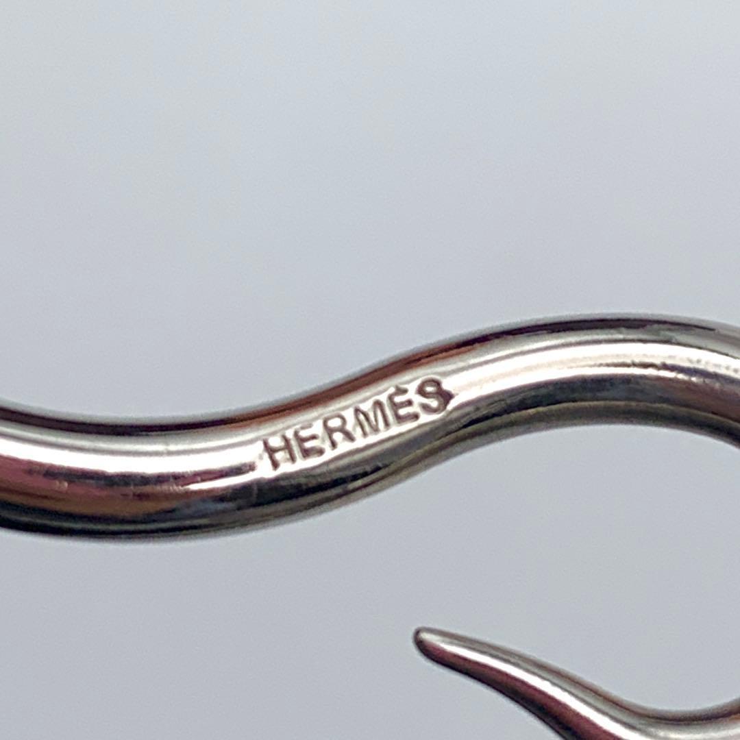 HERMES - エルメス ジャンボ チョーカー 編み込み2連ブレス シルバー