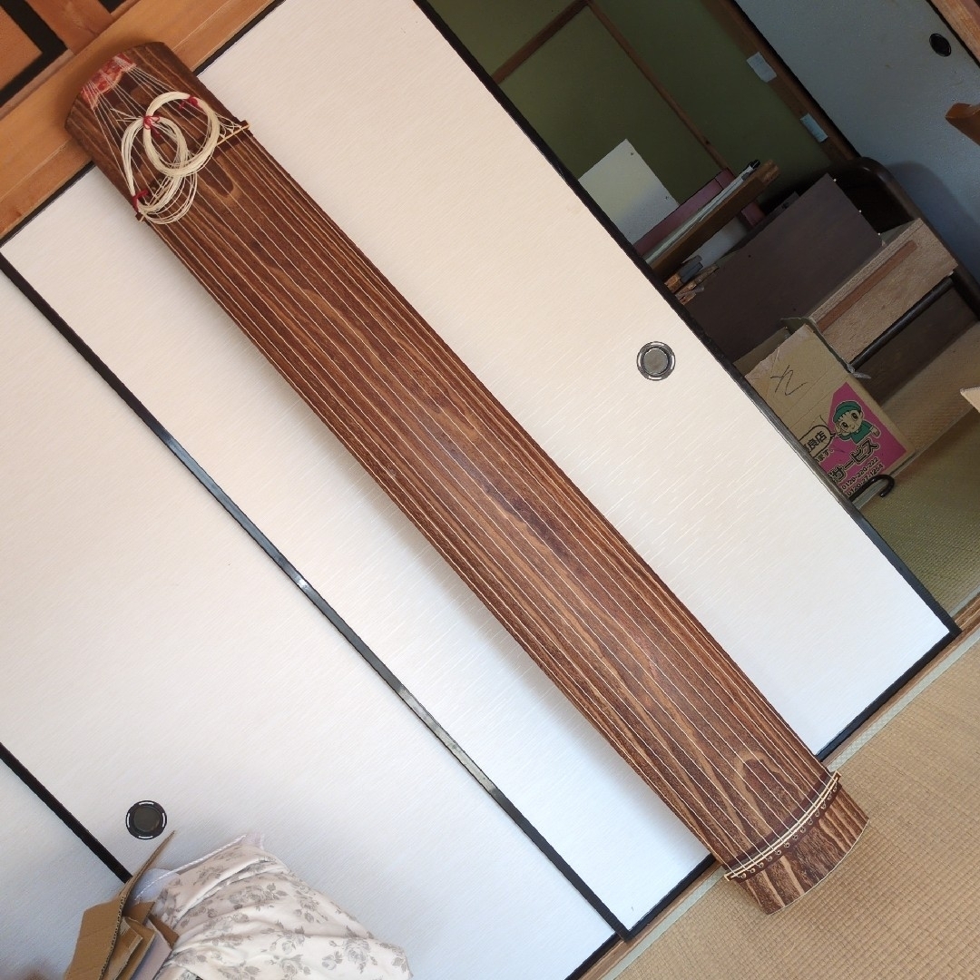 ①※※廃棄します※※生田流 師範代使用品☆十三絃 お琴 箏 琴 和楽器の