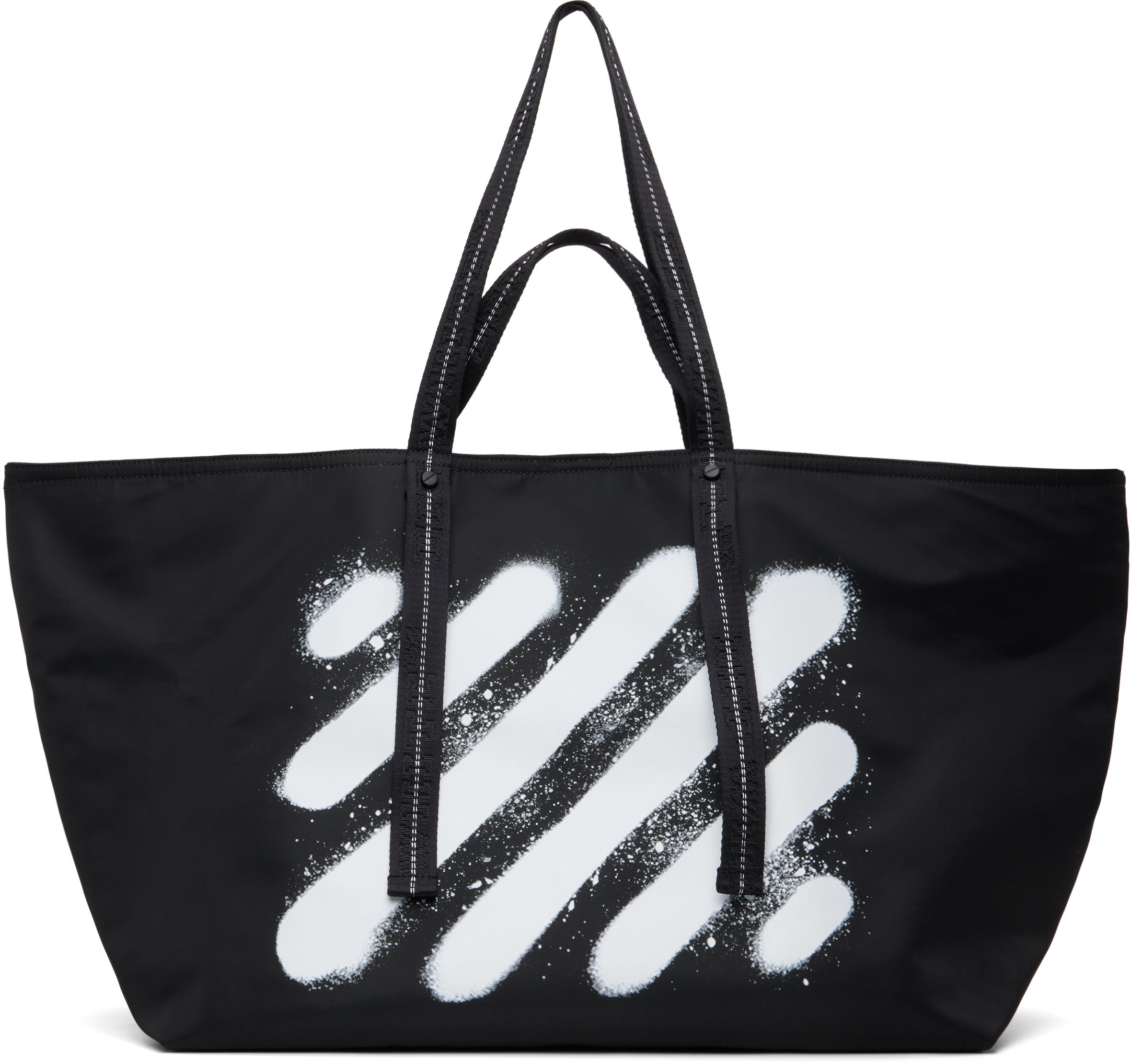 Off-Whiteのブラック Diagonal Spray Day Off トートバッグがセール中