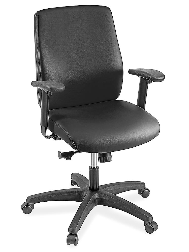 Vinyl Task Chair with Adjustable Arms H-9727 - ULINE