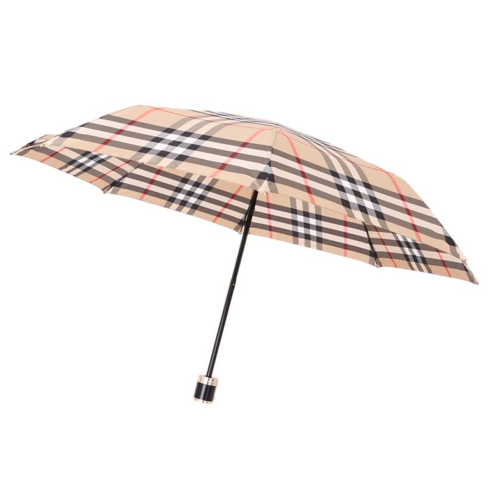 新品】 折り畳み傘 チェックアンブレラ 102cm , [長さ]45cm , [持ち手