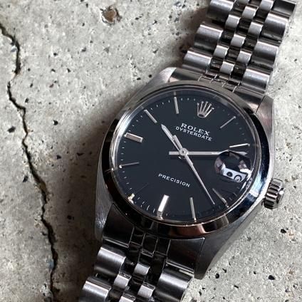 ROLEX OYSTER DATE（ロレックス オイスター デイト）黒文字盤 BOYS