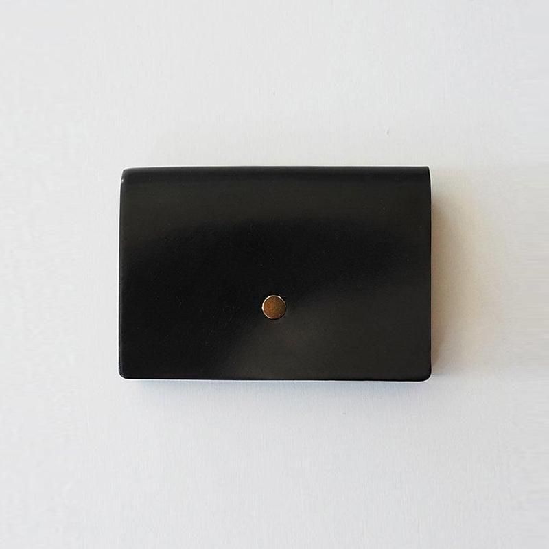 forme フォルメ】Change purse フラットホック Cordovan Black