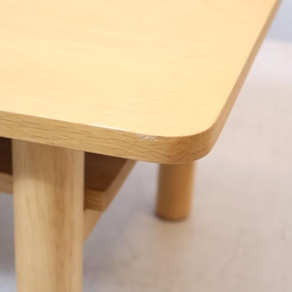 無印良品(MUJI)の人気のオーク材 ローテーブルです！北欧スタイルや和