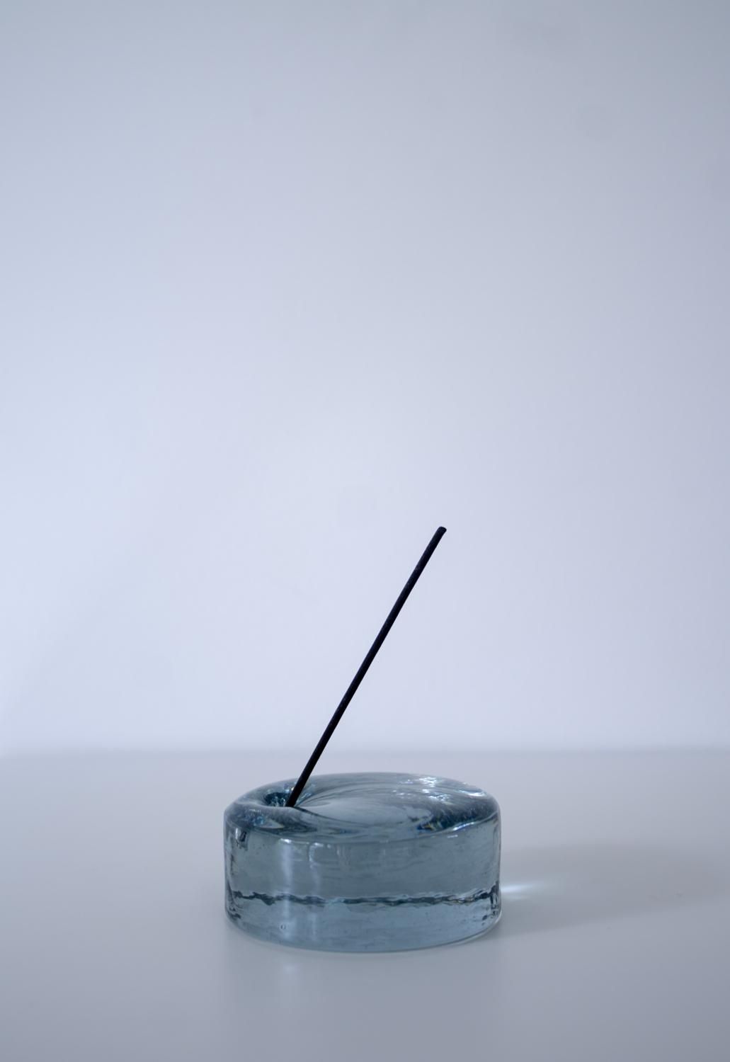 INCENSE STAND 75φ -blue gray - water-sup