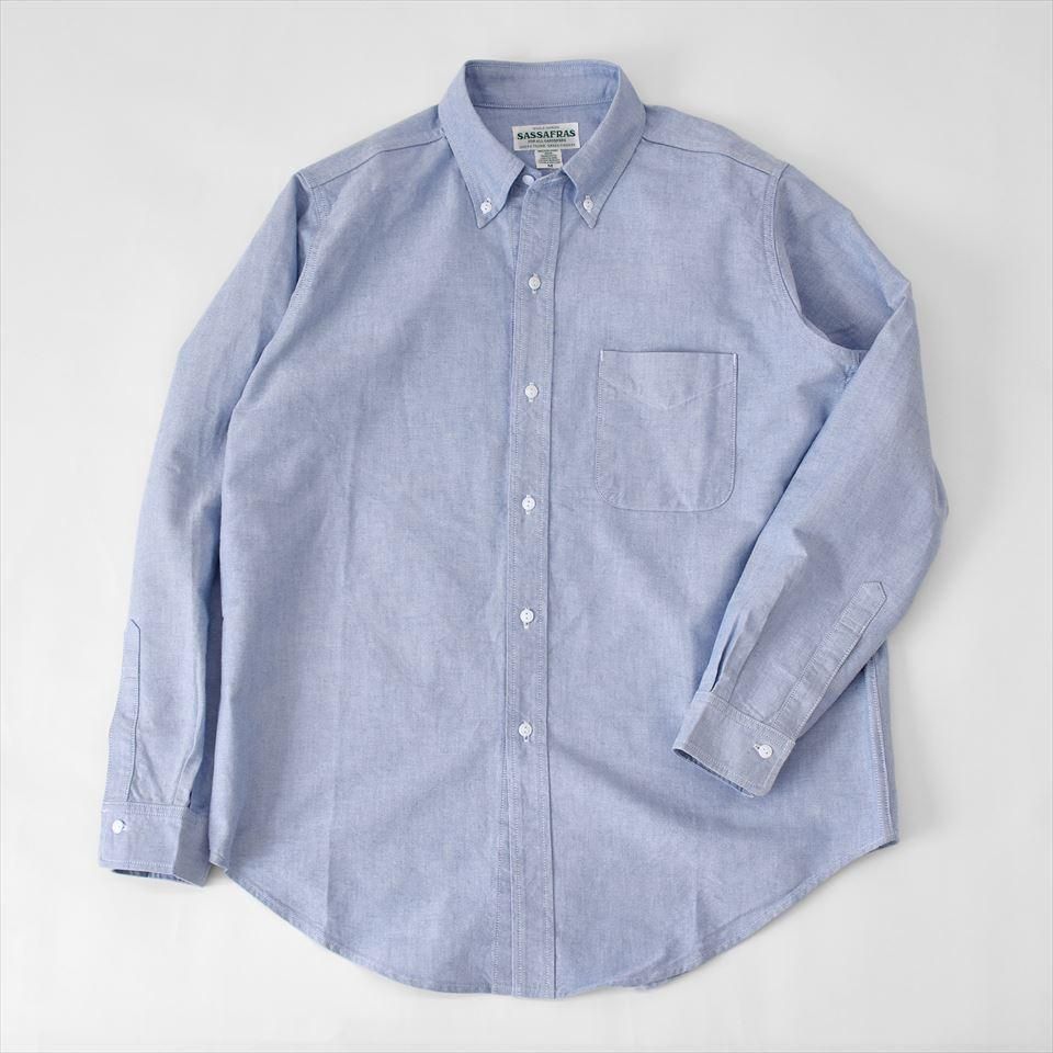 Sassafras（ササフラス）GREEN THUMB SHIRT ブルー（オックス）
