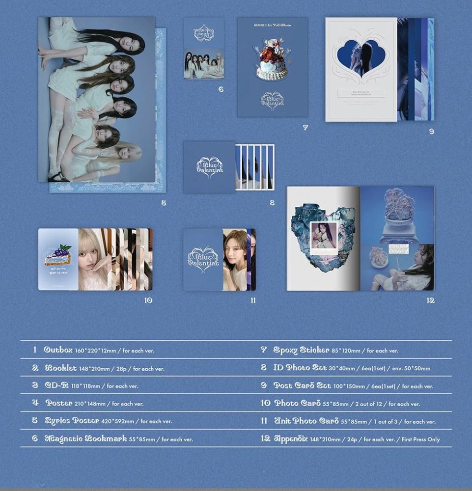 NMIXX - Blue Valentine / 1st Full Album 3種