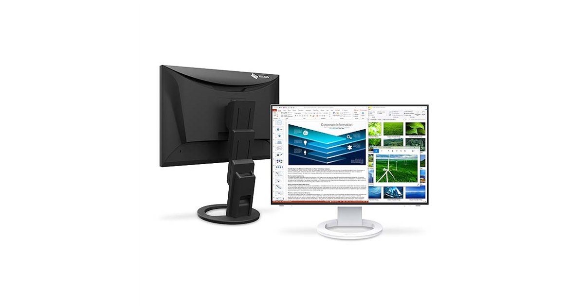 EIZO、1920×1200表示に対応した24.1型液晶ディスプレイ「FlexScan