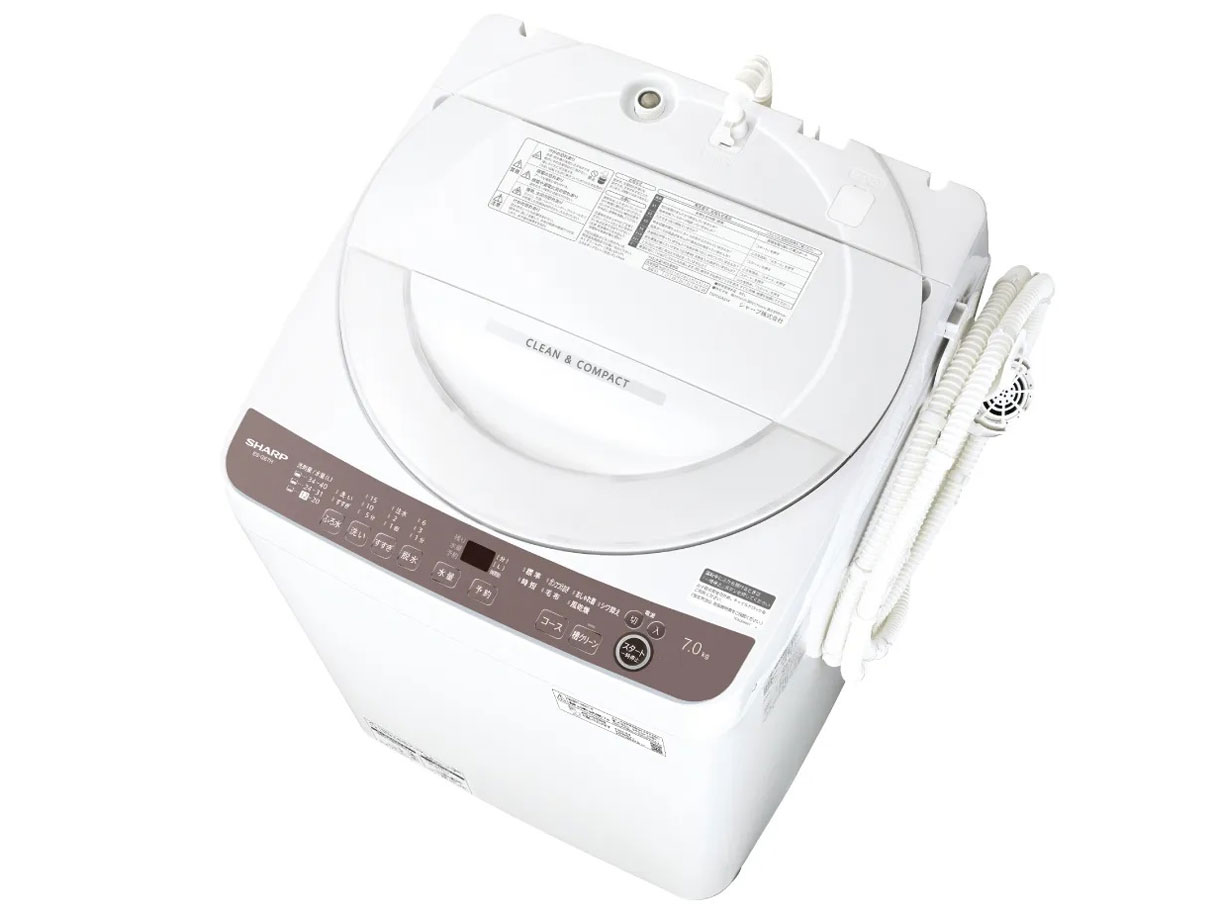 シャープ 穴なし槽 ES-GE7H-T [ブラウン系] 価格比較 - 価格.com