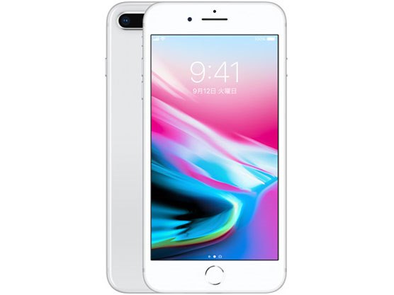 値引□iPhone 8 plus 64GB Silver SIMフリー 背面割れ Apple iPhone 8