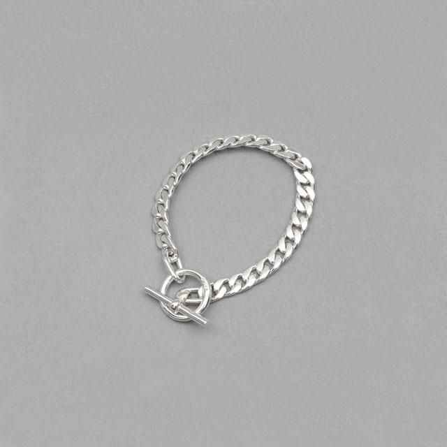 LAVER 7mm Curb Chain T Bar Bracelet [no.5]｜Silver and Gold Online