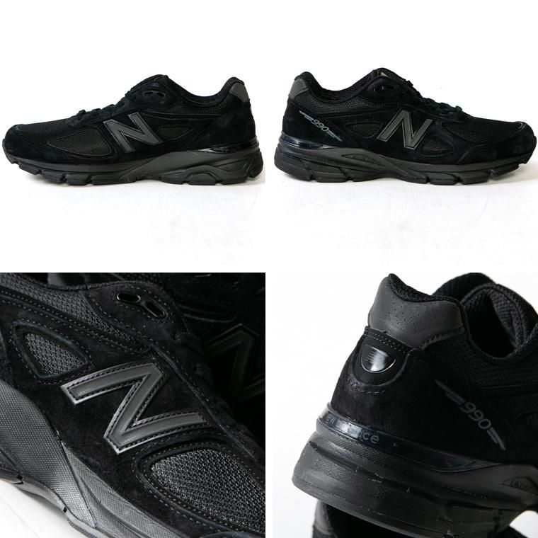 ニューバランス NEW BALANCE M990BB4 オールブラック スエード 日本未