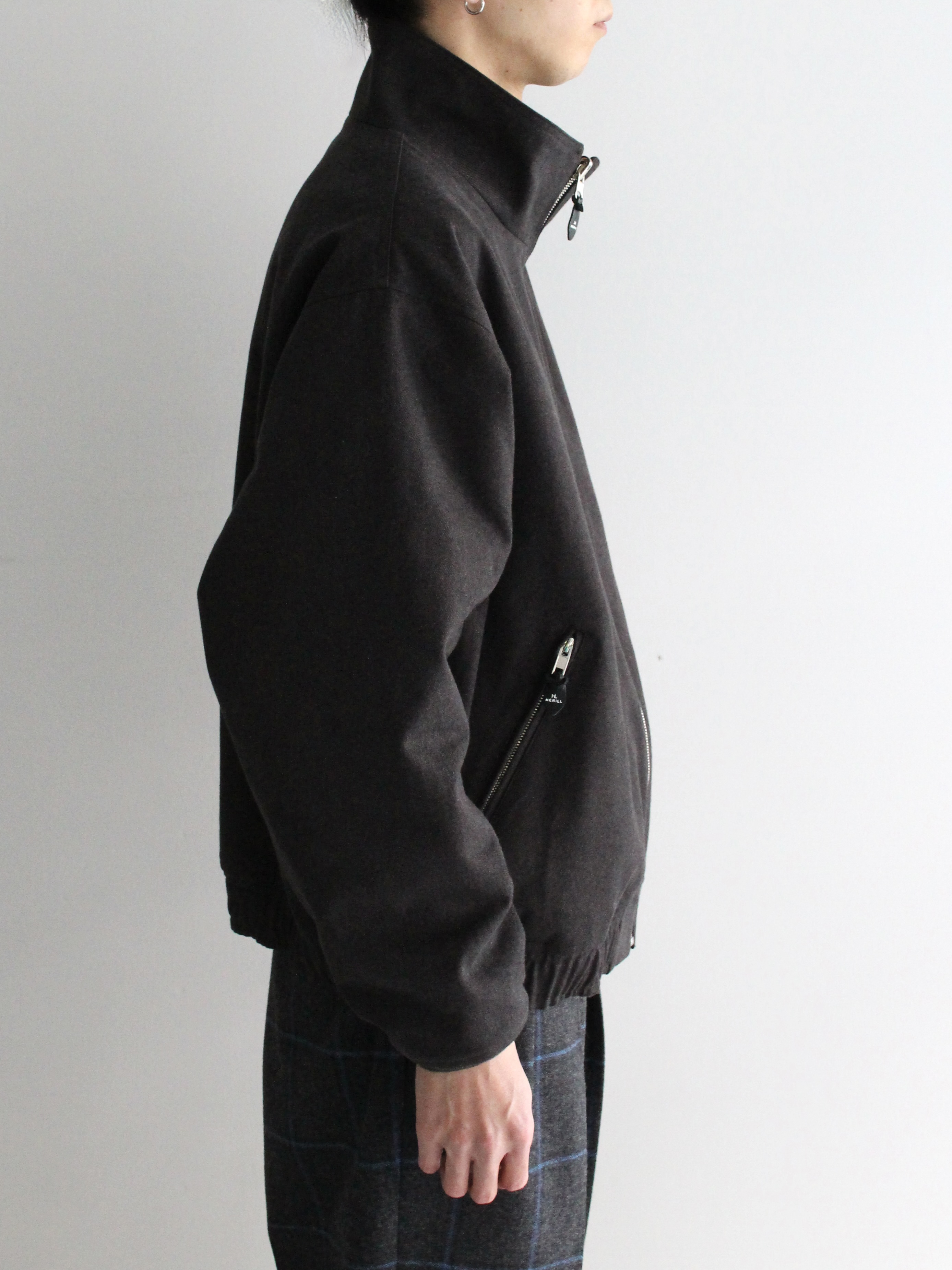 HERILL Cottontwill Weekend Jacket - BLACKBROWN - PURAS