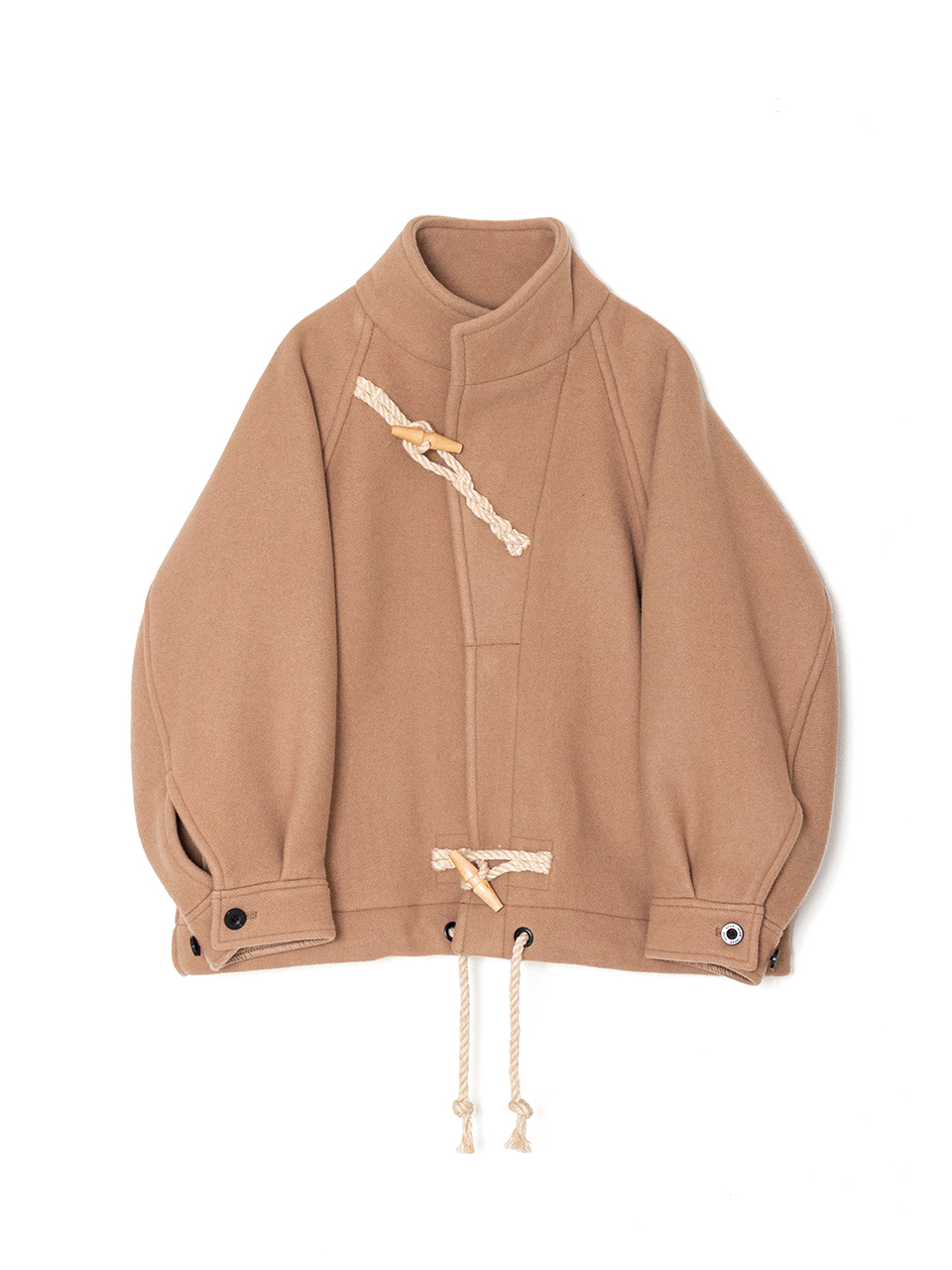 DOUBLE FACE DUFFEL JACKET-ダブルフェイスダッフルジャケット-HYKE