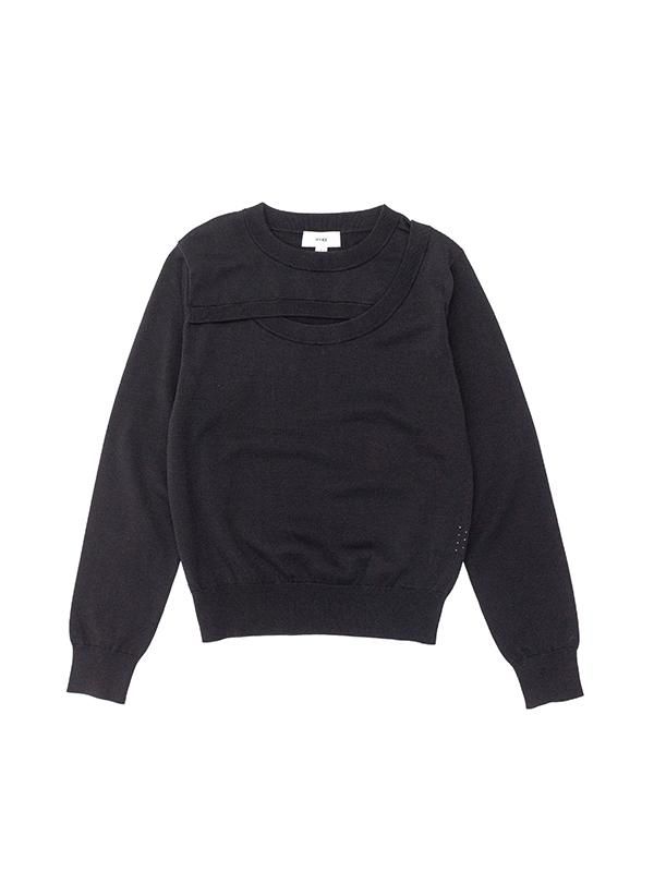 CREW NECK SWEATER-クルーネックセーター-HYKE（ハイク）通販| st company