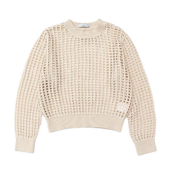 CROCHETED SWEATER-クロチェットセーター-HYKE（ハイク）通販| st company