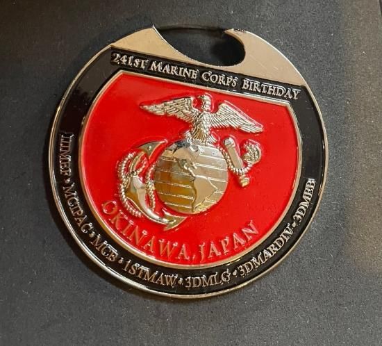 米軍 海兵隊 第241回アメリカ海兵隊創立記念 8ozスキットル ヒップ