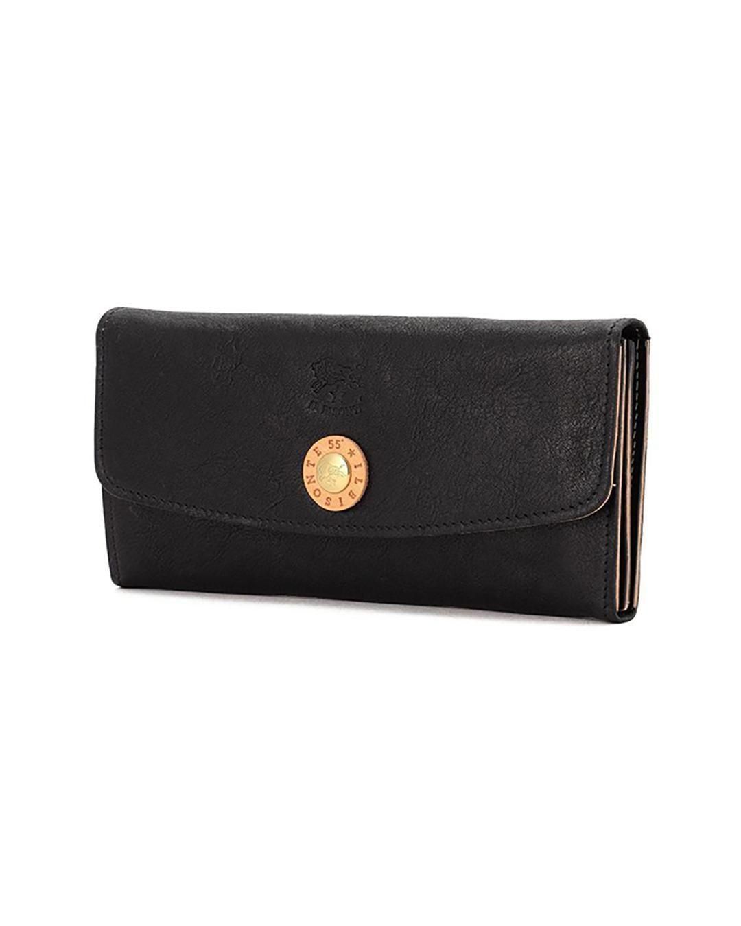 IL BISONTE｜【 55th COMBI BUTTON COLLECTION 】LONG WALLET｜BLACK