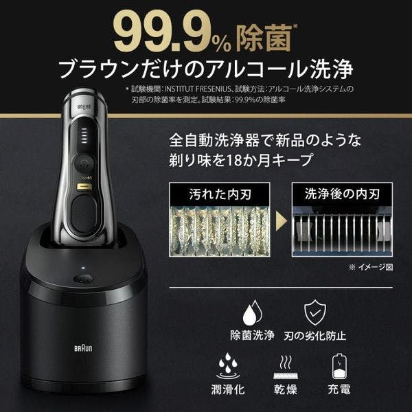 ブラウン メンズシェーバー シリーズ9 Pro+ 9556cc シルバー