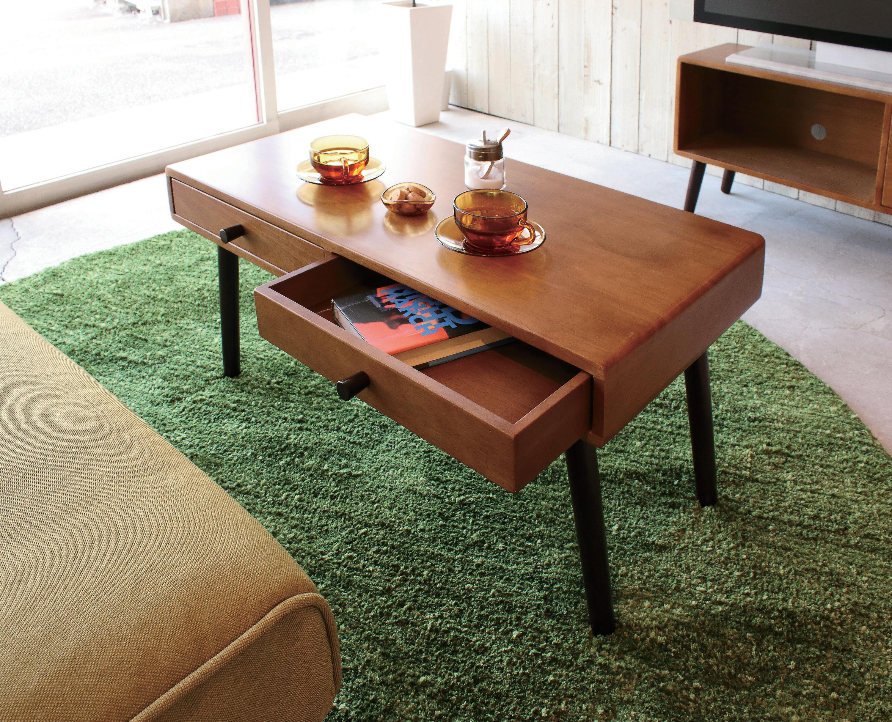 UTILITY KOEKI KOKOA-T ココアテーブル 80×40×38 引出内寸：34.5×36.5