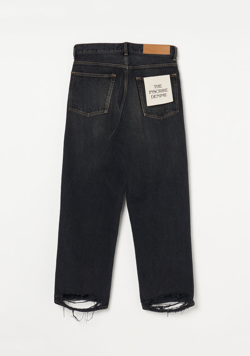 Denim Baggy Pants BLACK USED – INSCRIRE