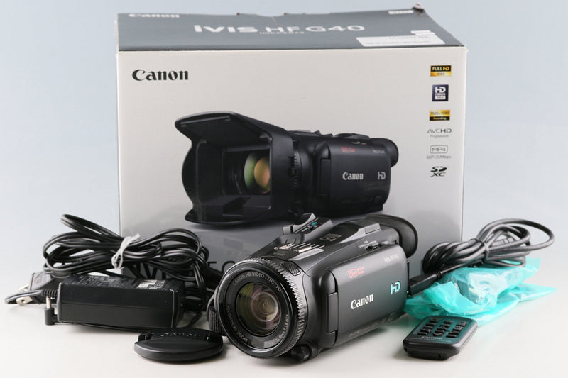 未使用）Canon iVIS HF G40 ビデオカメラ テレコン ワイコン付 未使用