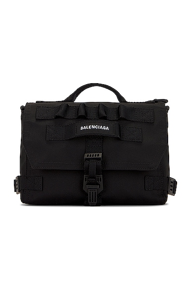 Balenciaga Army Messenger Bag in Black | FWRD