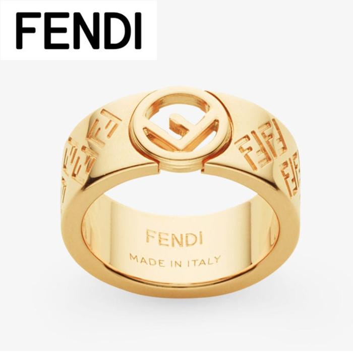 FENDI（フェンディ） FF リング ロゴ ゴールド 8AG796 8AG796A6FFF0CFK