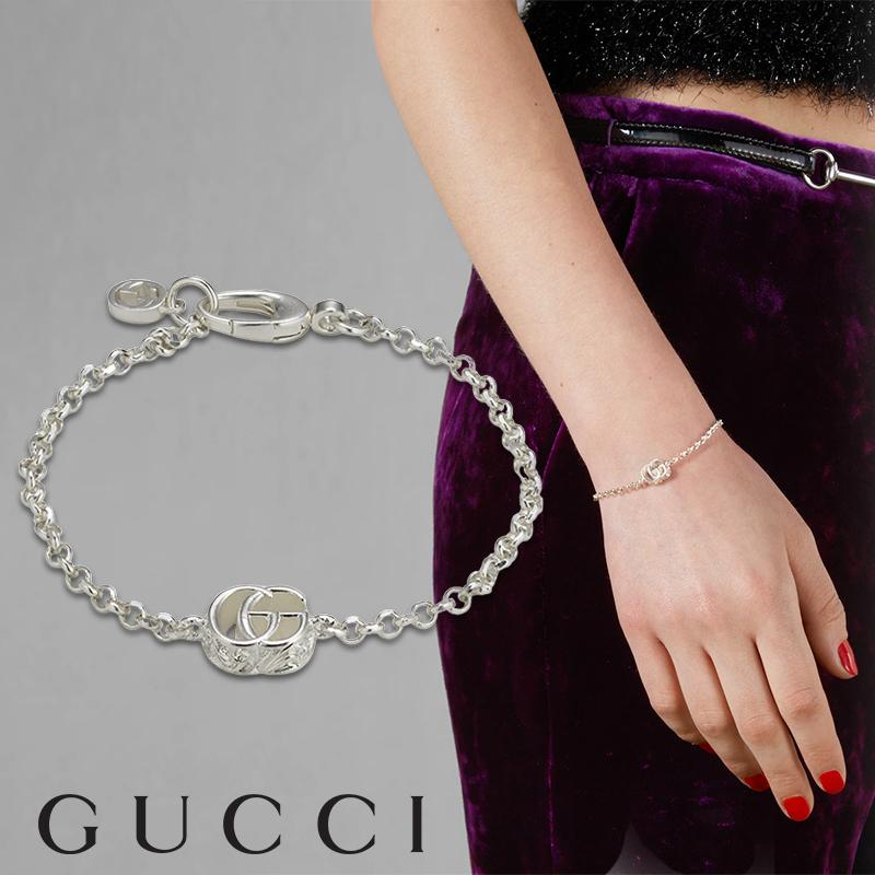 GUCCI（グッチ） ブレスレット シルバー ダブルG ブランドアクセサリー