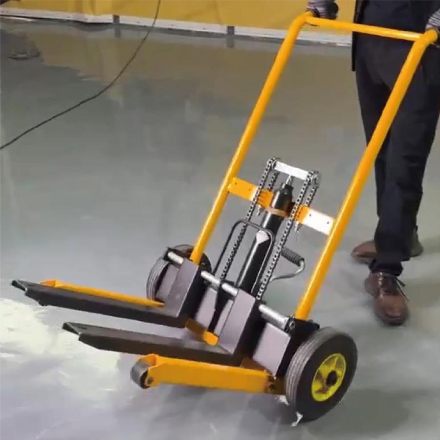 ハンド フォークリフト 折りたたみ式 低床 最大積載200kg 最高位900mm