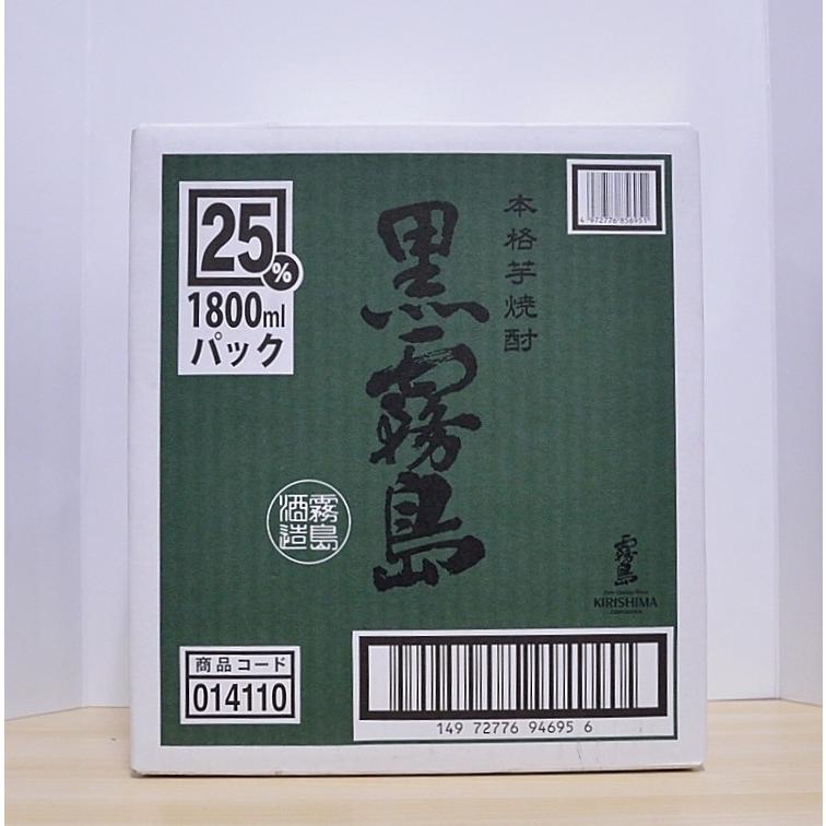 芋焼酎 黒霧島25度1.8Lパック 1ケース（6本） : apricot - 通販