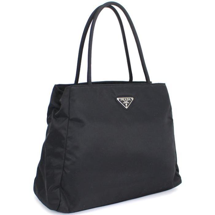 PRADA（プラダ） 美品 台形トートバッグ ナイロン 黒 B3864 : atlantis