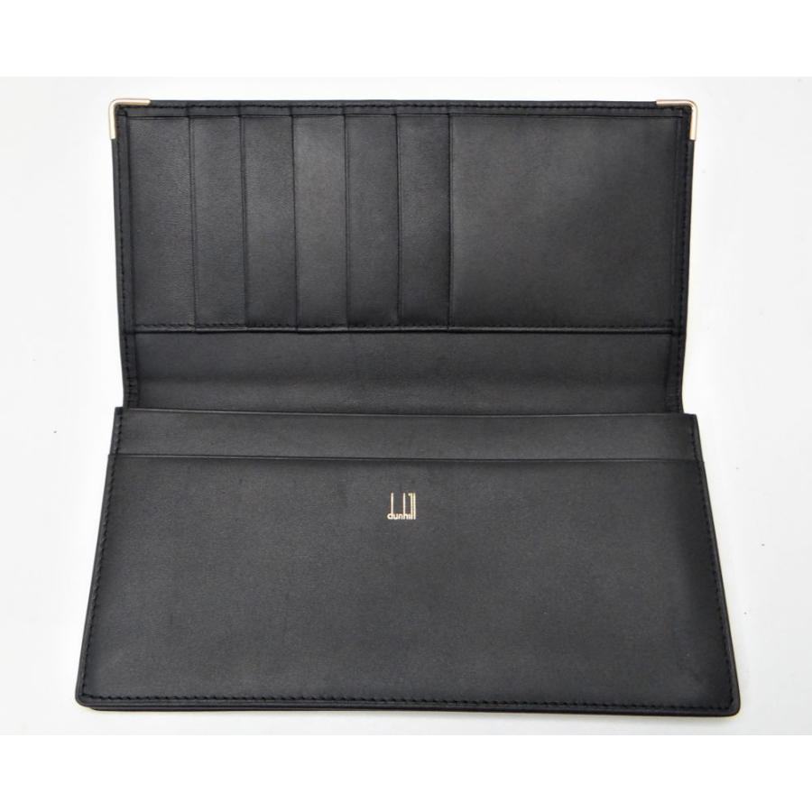dunhill（ダンヒル） 1380 二つ折り札入れ 長財布 ブラック＜USED