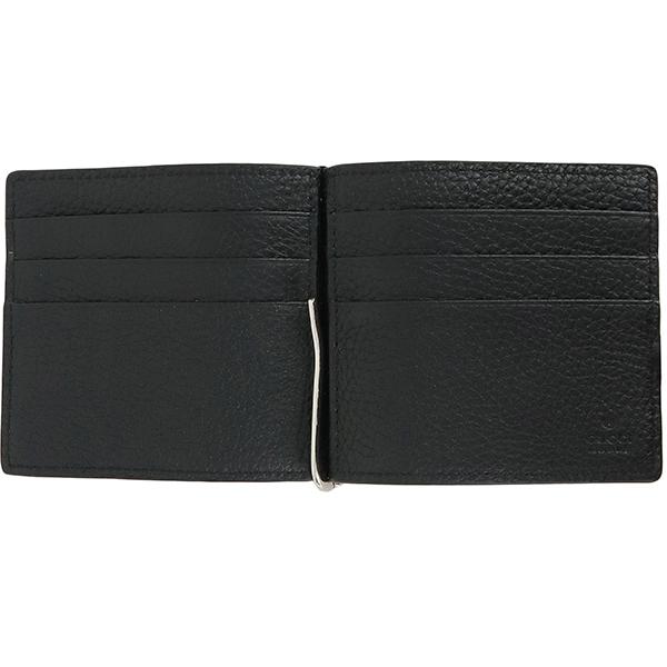 GGキャンバス グッチ 二つ折り財布 マネークリップ付きウォレット