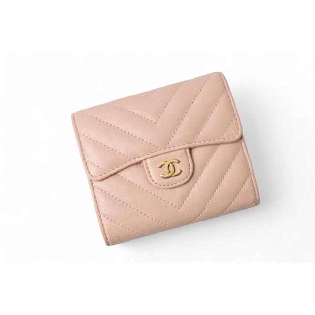キャビアスキン シャネル ミニ財布/三つ折り財布 CHANEL 財布