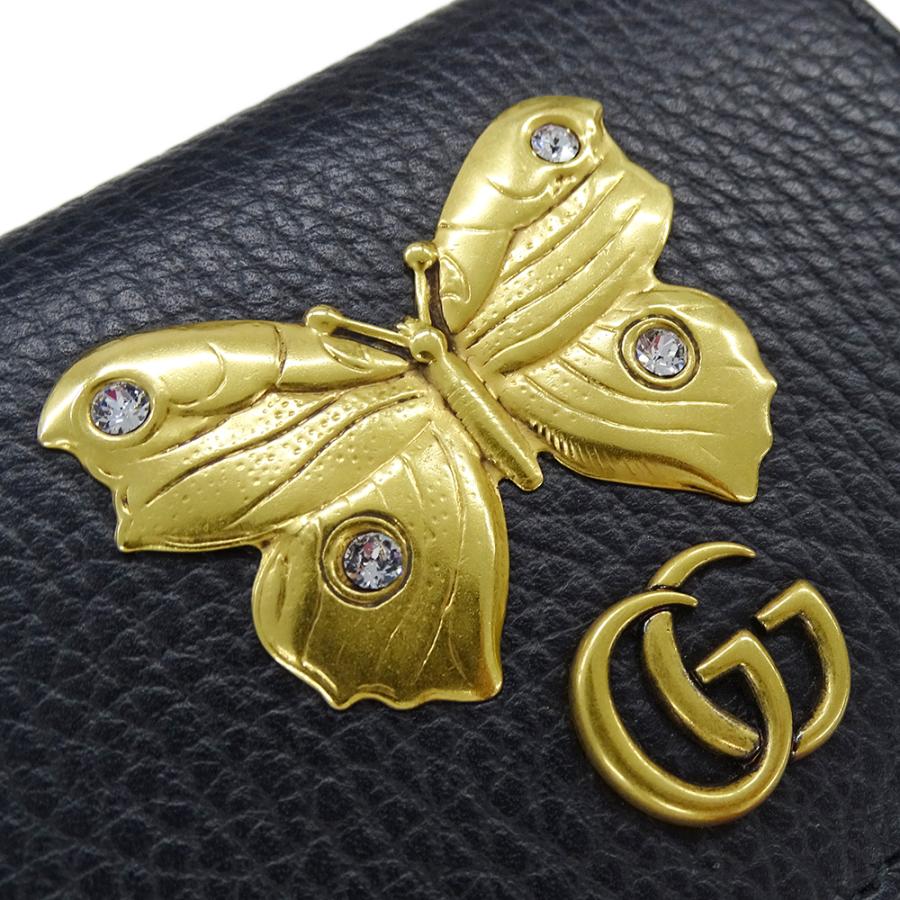 GUCCI（グッチ） 財布 レディース ブランド 二つ折り財布 レザー
