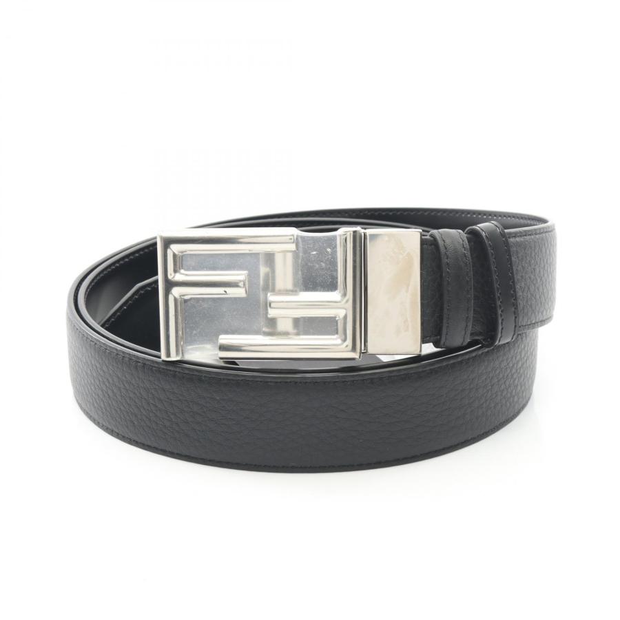 FENDI（フェンディ） FFロゴ バックル ブランドオフ レザー ベルト