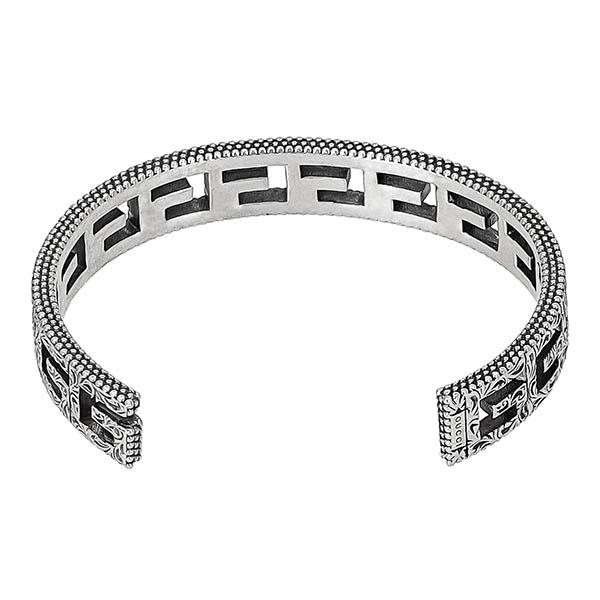 GUCCI（グッチ） バングル スクエアG カットアウト クロームシルバー