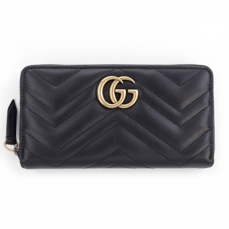 GUCCI（グッチ） 財布 長財布 ラウンドファスナー GGマーモント