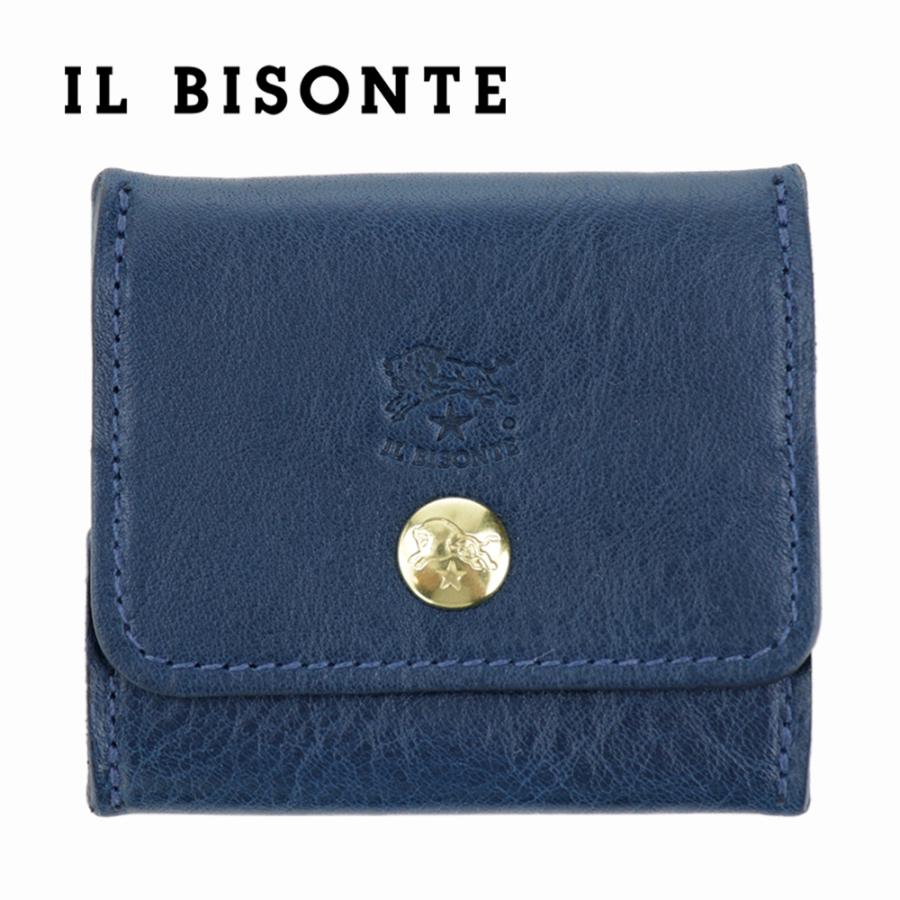 IL BISONTE（イルビゾンテ） コインケース 小銭入れ スクエア型 ダーク