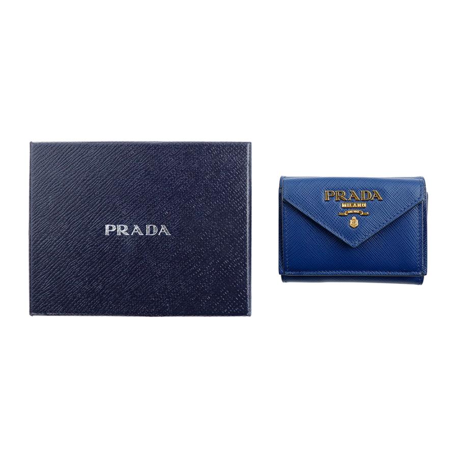 PRADA（プラダ） 財布 三つ折り PRADA 1MH021 QWA F0016 BLUETTE